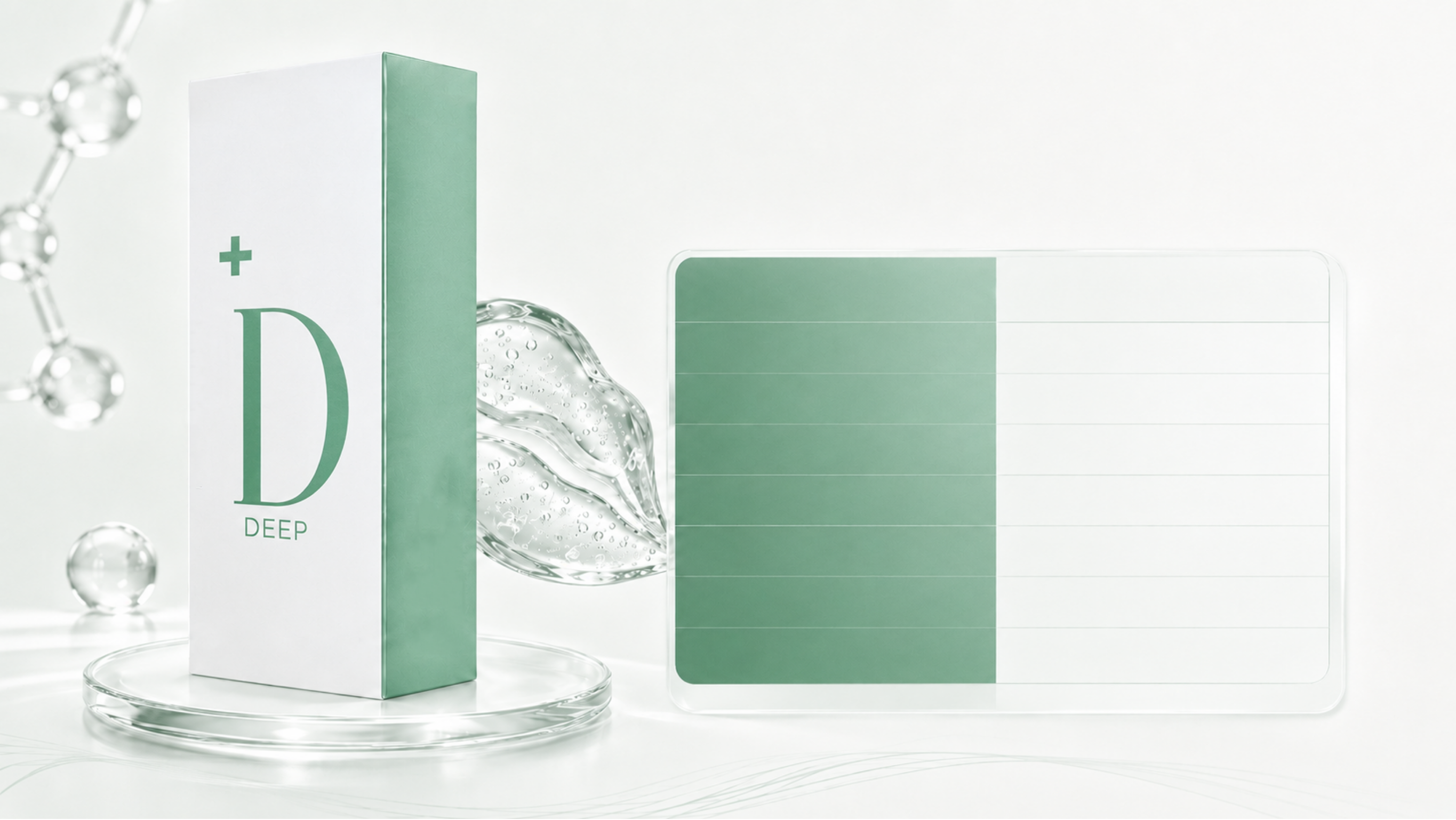 HYAMAX Deep product box, gel texture and features panel